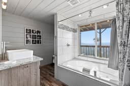 King Suite with River Views, Jetted Tub, & Kitchen